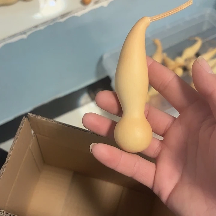 竹***风木本捻小葫芦摆件文