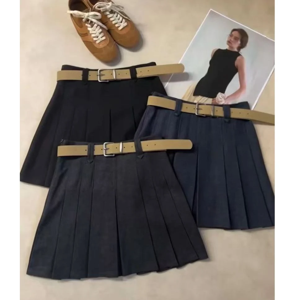 『百褶青春S』时尚气质百搭时尚短裙8008