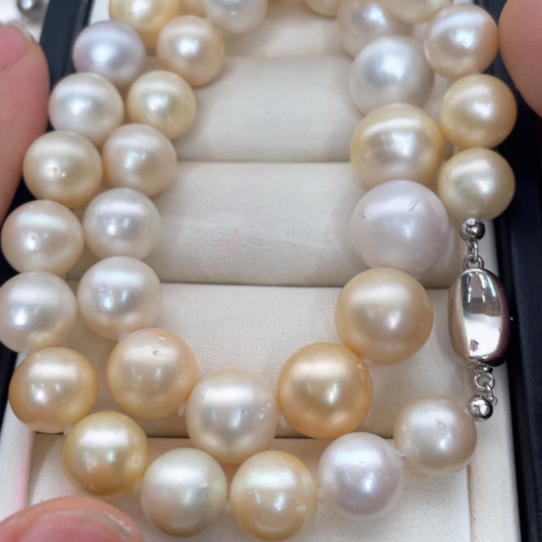 颈饰银S925镶嵌海水珍珠