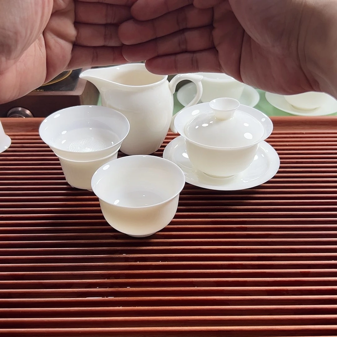 4号新月120ml薄胎盖碗➕公杯➕薄胎过滤➕送薄胎主人杯