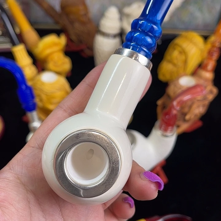 海泡石烟斗大号空腔素面苹果115