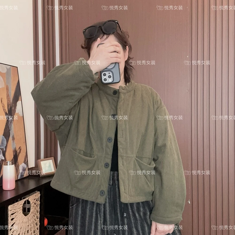 C3396秋冬加绒棉服女短款小棉袄柔软舒适保暖短款棉衣