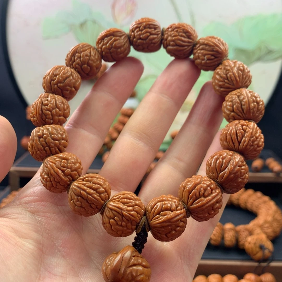 【闪购商品】桃核手串18荔枝纹手串