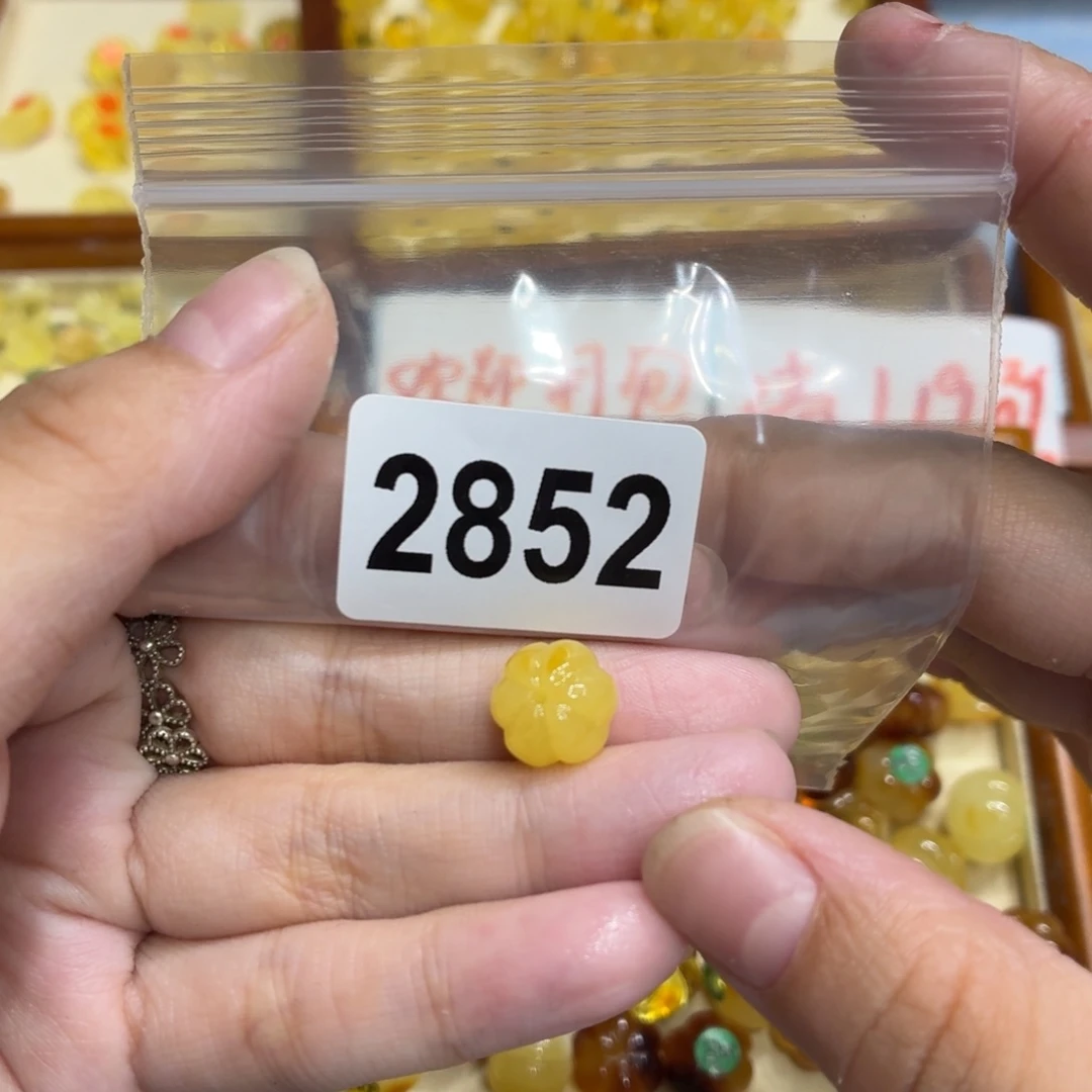 琥珀未镶嵌毛衣链