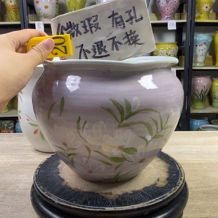 景德镇高温陶瓷花盆
