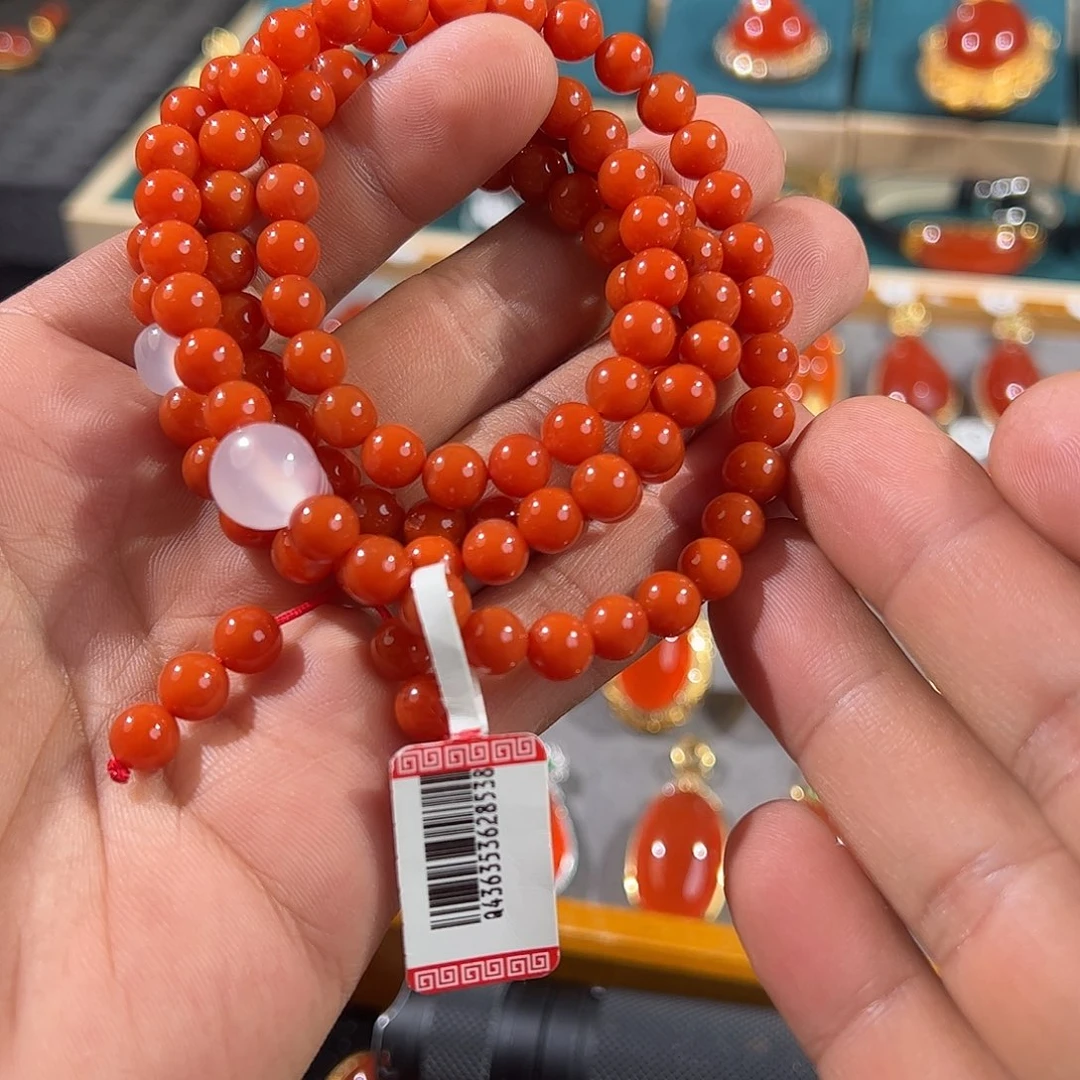 南红玛瑙未镶嵌手链