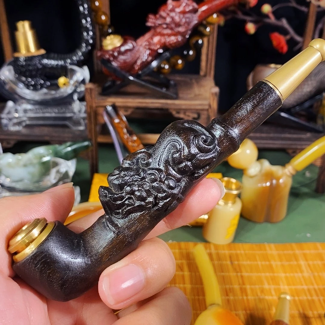高端定制金丝楠烟嘴