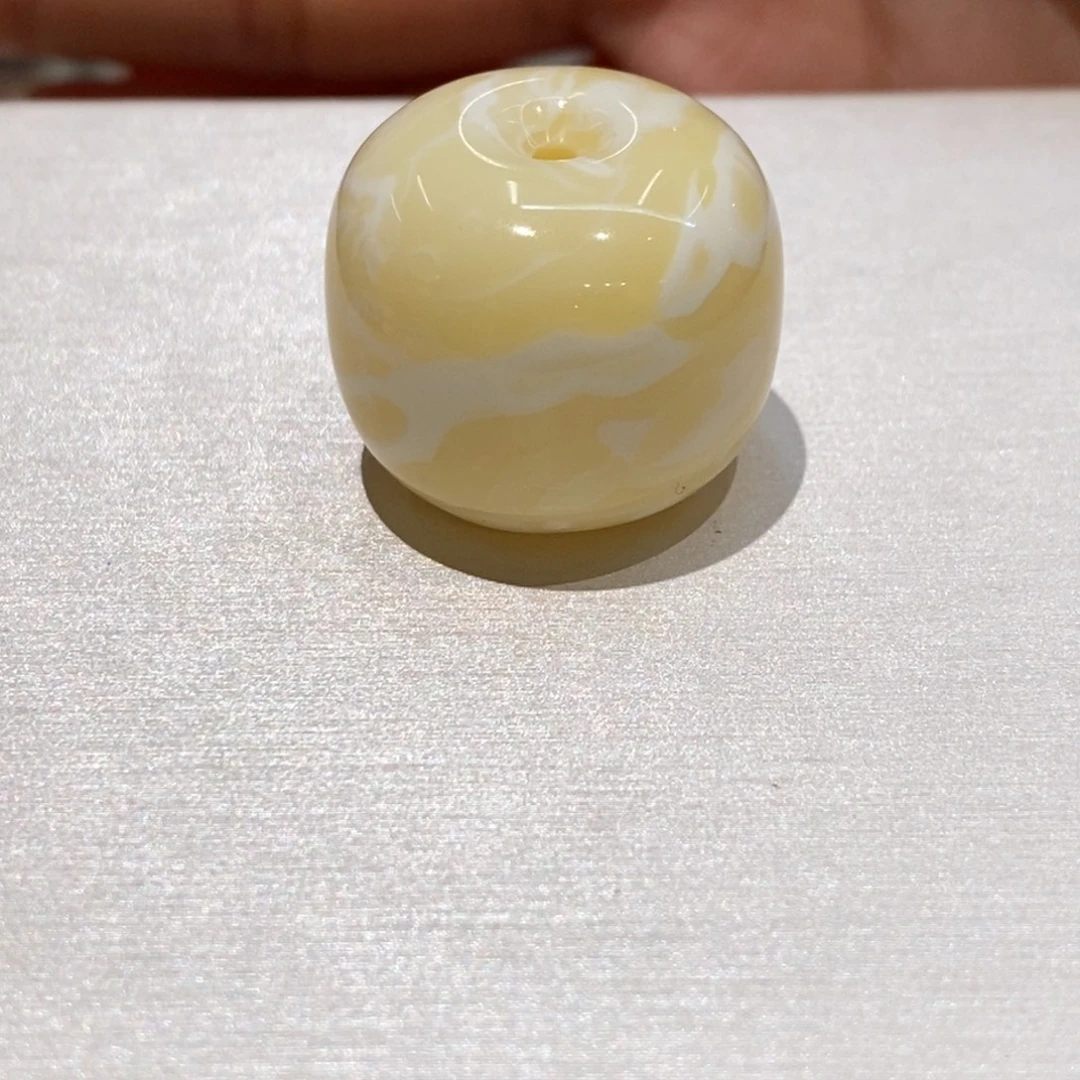 蜜蜡未镶嵌吊坠(不含链)蜜蜡白蜡平安扣墩子