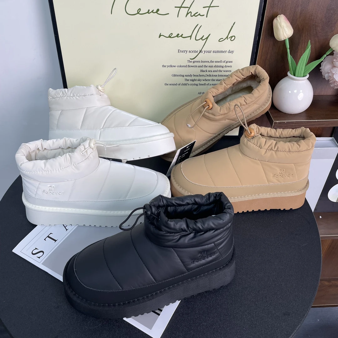 2013加绒加厚防水防滑雪地靴女2025新款冬季短筒东北零下40度棉鞋