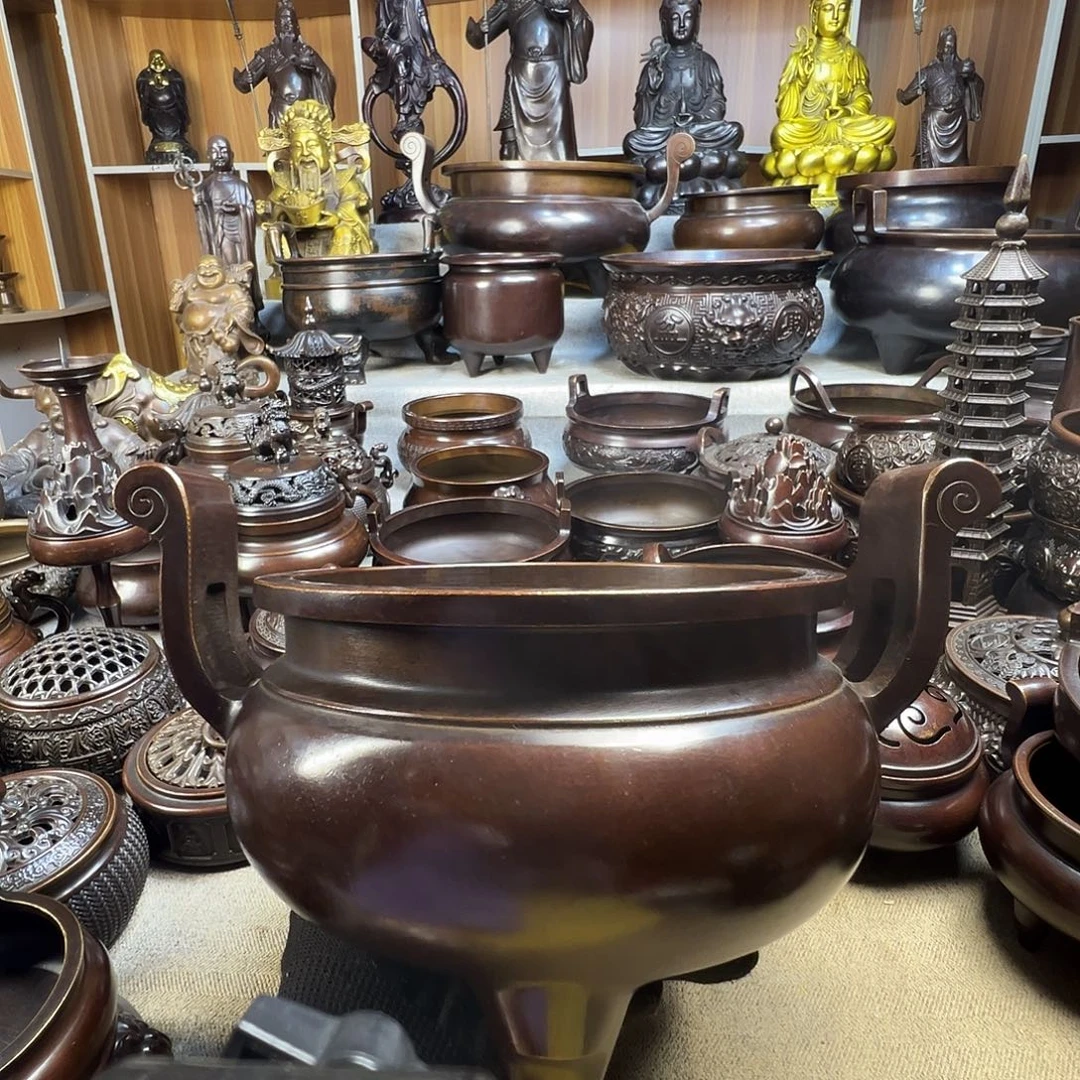 合***兰香炉铜香炉铜工艺品