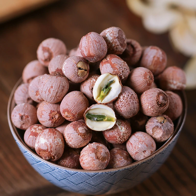 莲子带芯干货500g 有芯红莲 新鲜红莲子非种植优质小颗粒湘莲