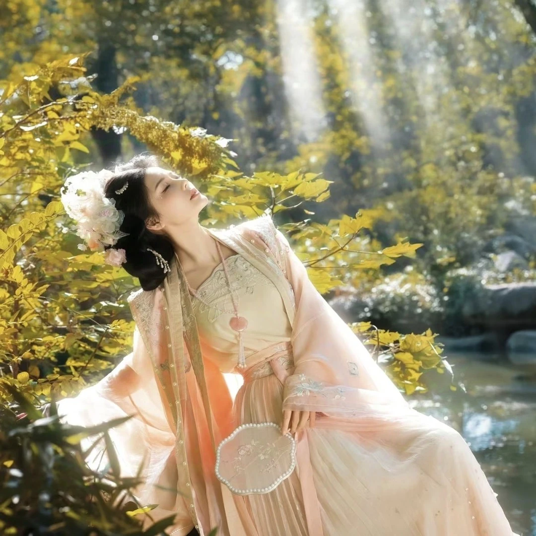 《瑶姬》宋制汉服新款女重工刺绣大袖国风霞帔绝美汉服