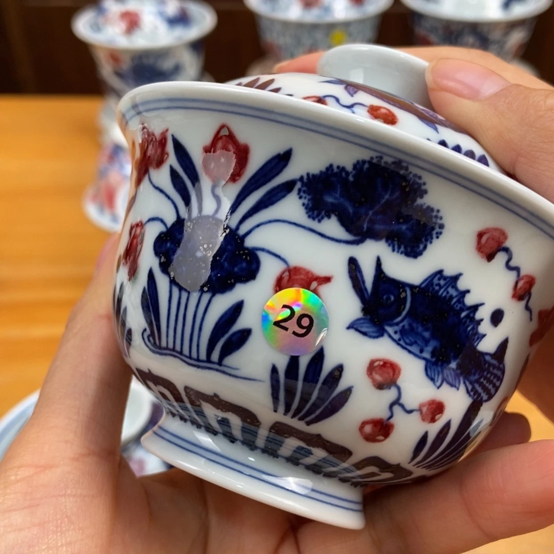 手绘现代茶具非古董