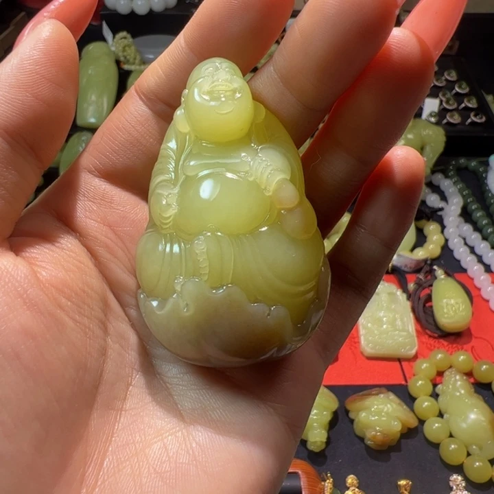 和田玉（黄玉）颈饰未镶嵌