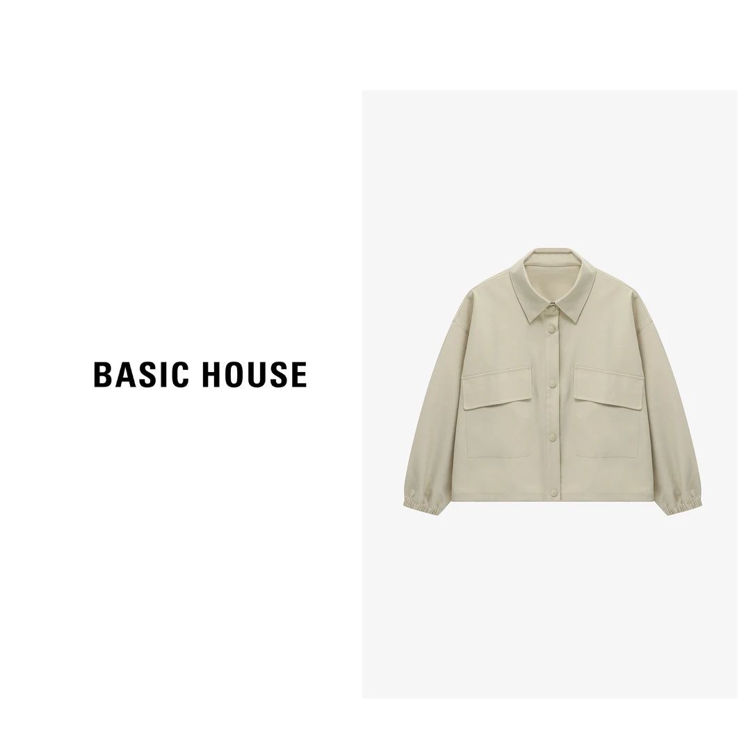 Basic House/百家好春季时尚百搭潮流简约休闲外套-B06245C5502
