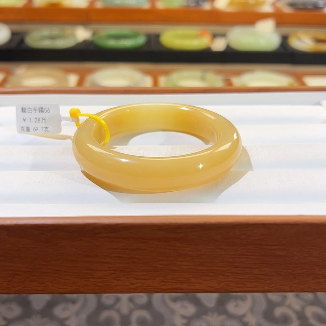 和田玉手镯未镶嵌  【糖白】