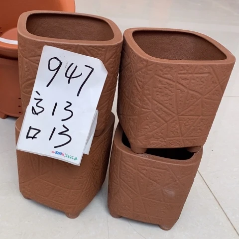 粗陶红陶花盆947