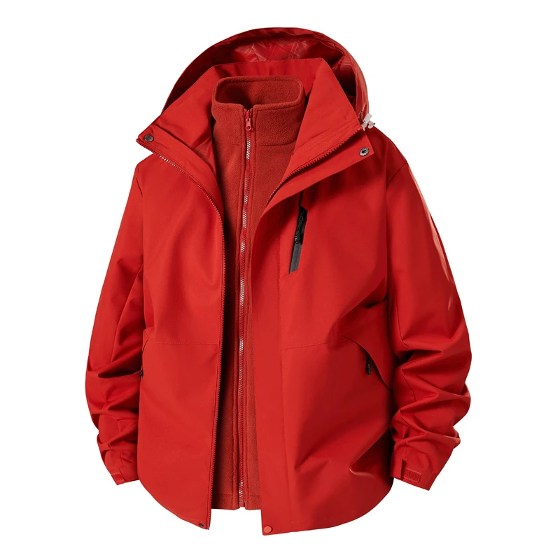 新款男女三合一冲锋衣防水防风适合户外登山旅游穿着2586899