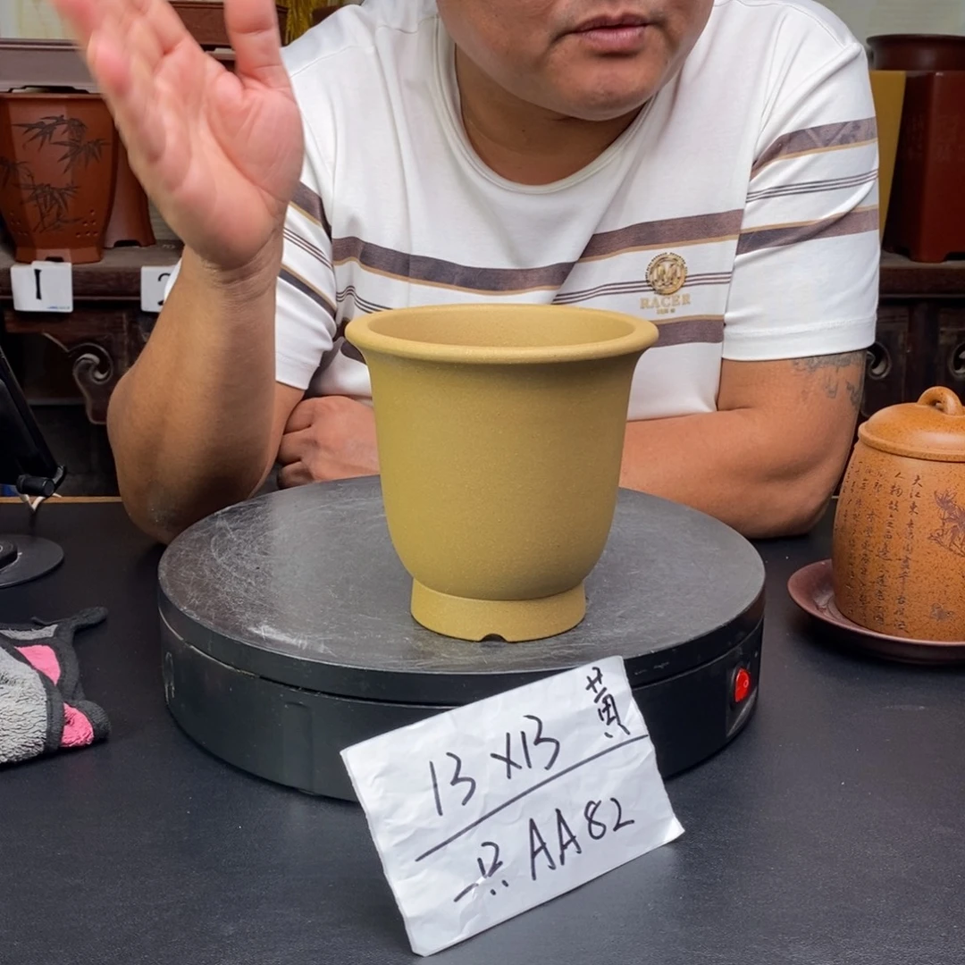 紫砂花盆货号一只AA82