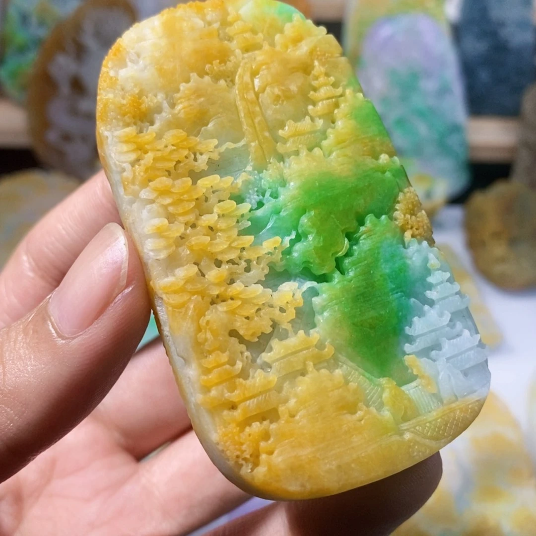 定制翡翠未镶嵌天然翡翠A货