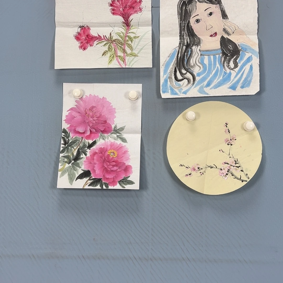 国画576 牡丹一如您的脸颊美丽