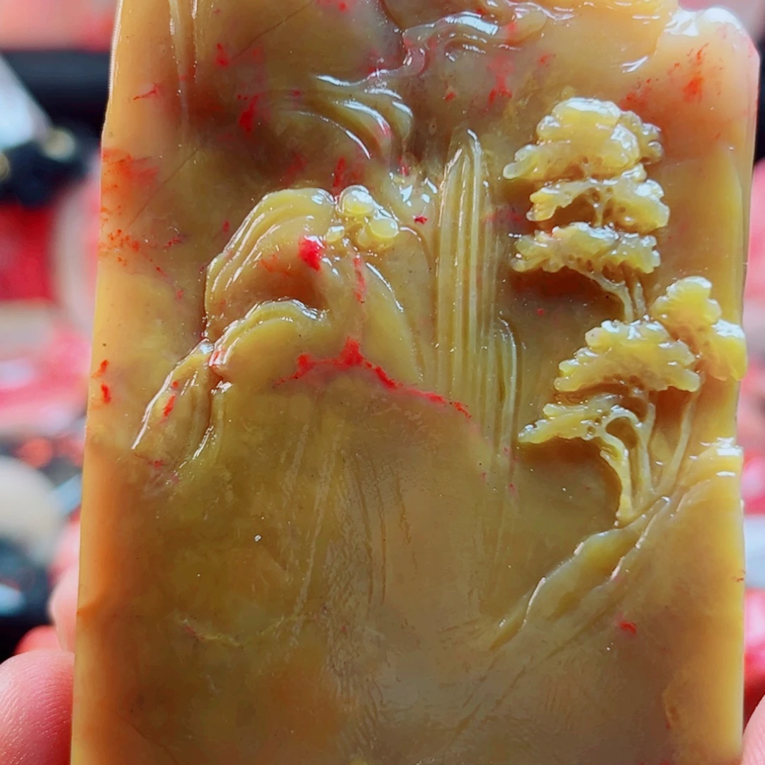 1***熊巴林石黄带血可以不？