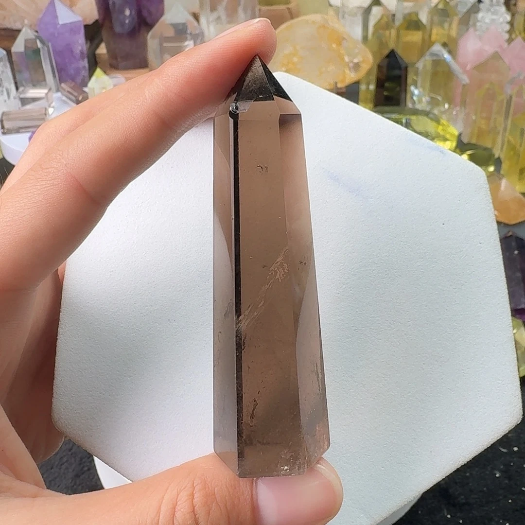 水晶未镶嵌珠宝半成品茶晶