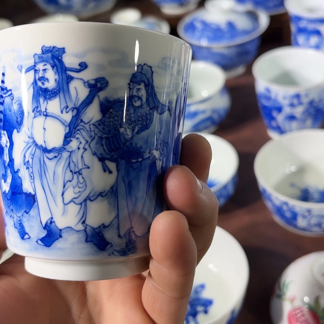 陶杯子手工手绘的陶瓷杯