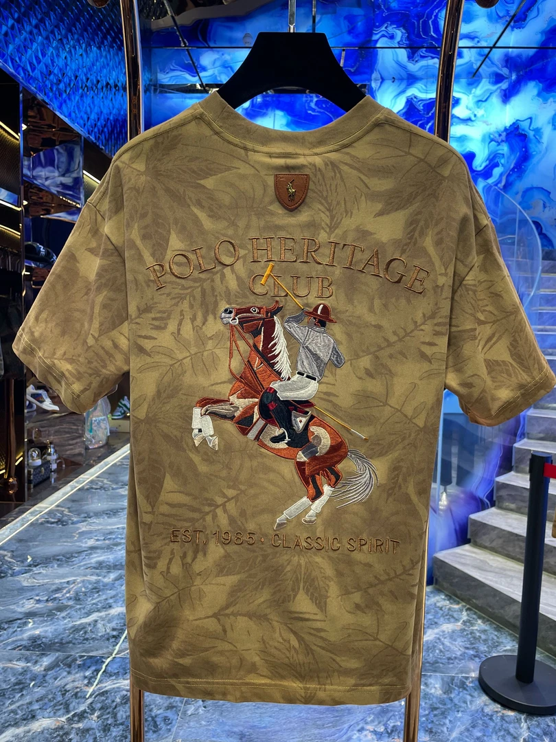 P【黄总推荐】-欧式老钱风重工极简至尊刺绣工艺短袖25245