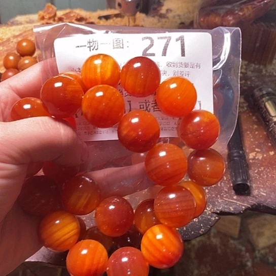 松木（琥珀木）手串/手链东****D