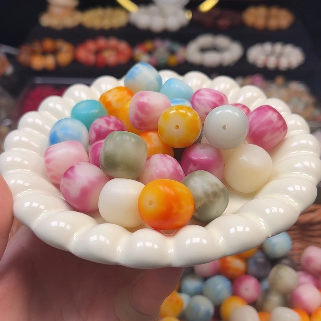 菩提根/象牙果手串卡20干磨正桶瓜皮11颗