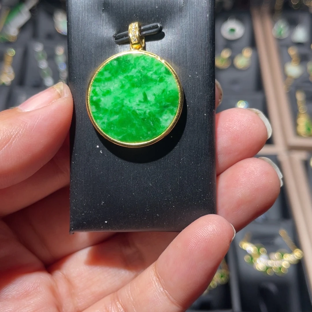 翡翠银S925镶嵌颈饰