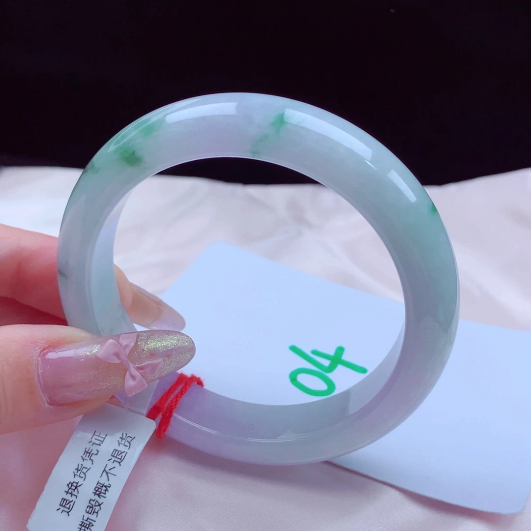 未镶嵌手镯翡翠天然缅甸翡翠A货手镯 04号