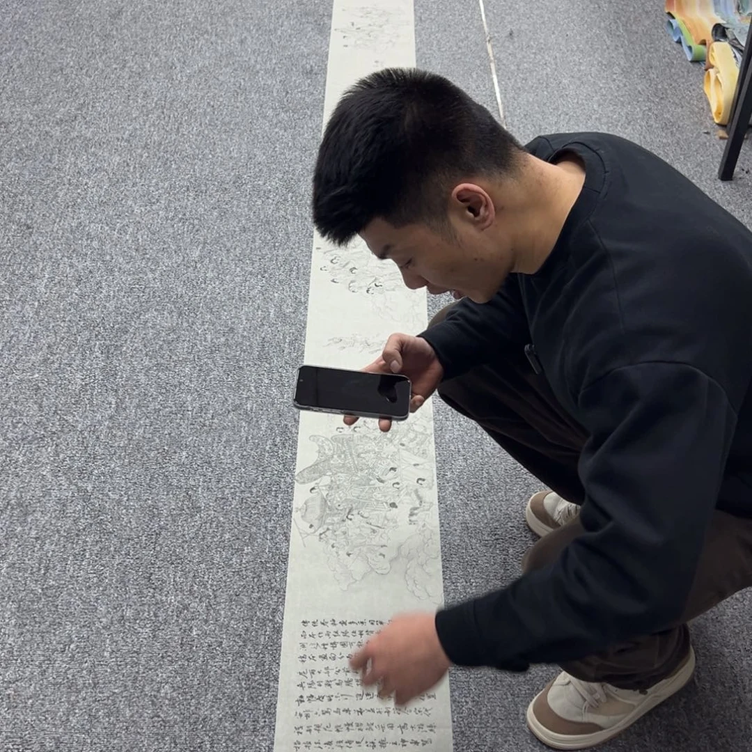 国画纯手工制作的