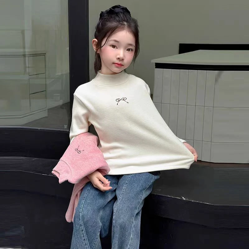 2024新款秋冬款加绒T恤保暖上衣内搭打底衫 A795 795