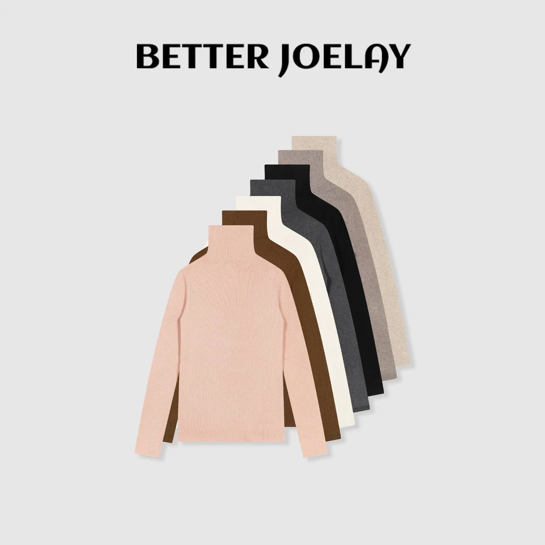 BETTER JOELAY-【晨雾浅滩】羊毛时尚百搭长袖打底衫QN22888