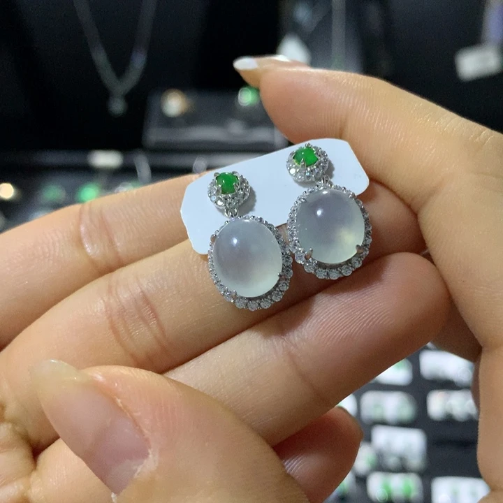 翡翠银S925镶嵌戒指