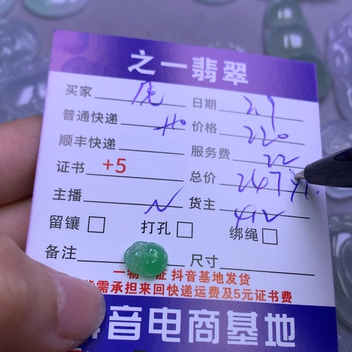 翡翠颈饰未镶嵌风****?