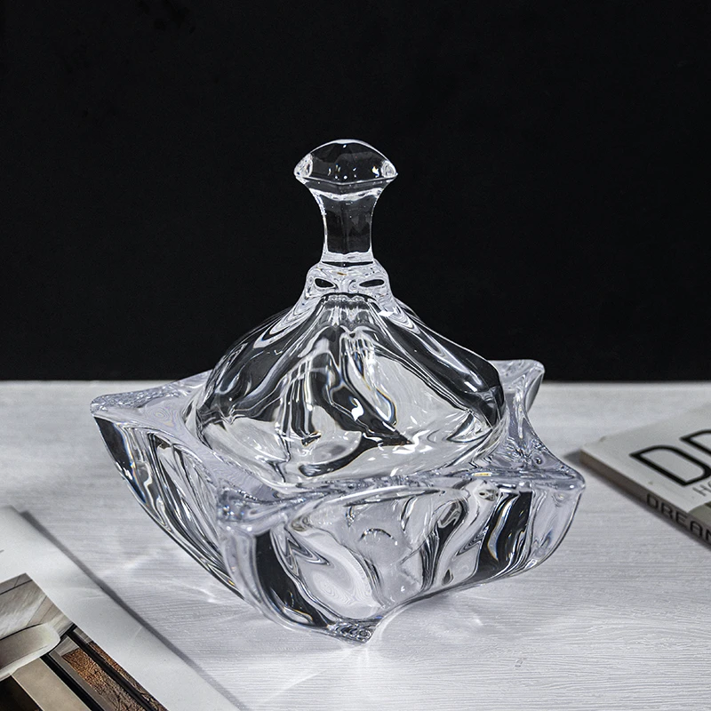 N303 家居高颜值创意时尚玻璃糖罐带盖储物罐