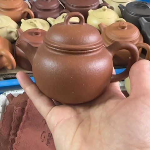 紫砂茶壶金降坡泥170cc