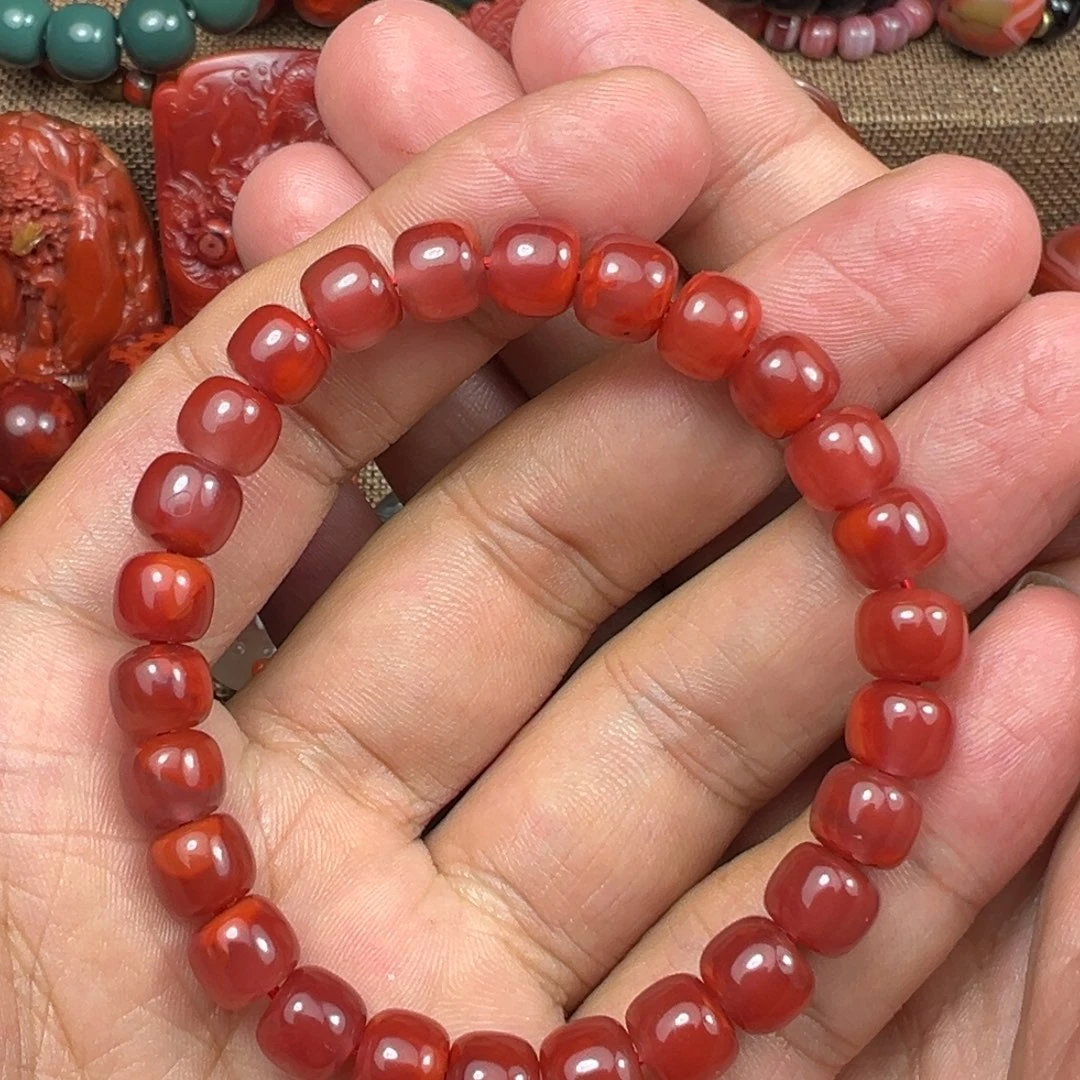 南红玛瑙未镶嵌手串