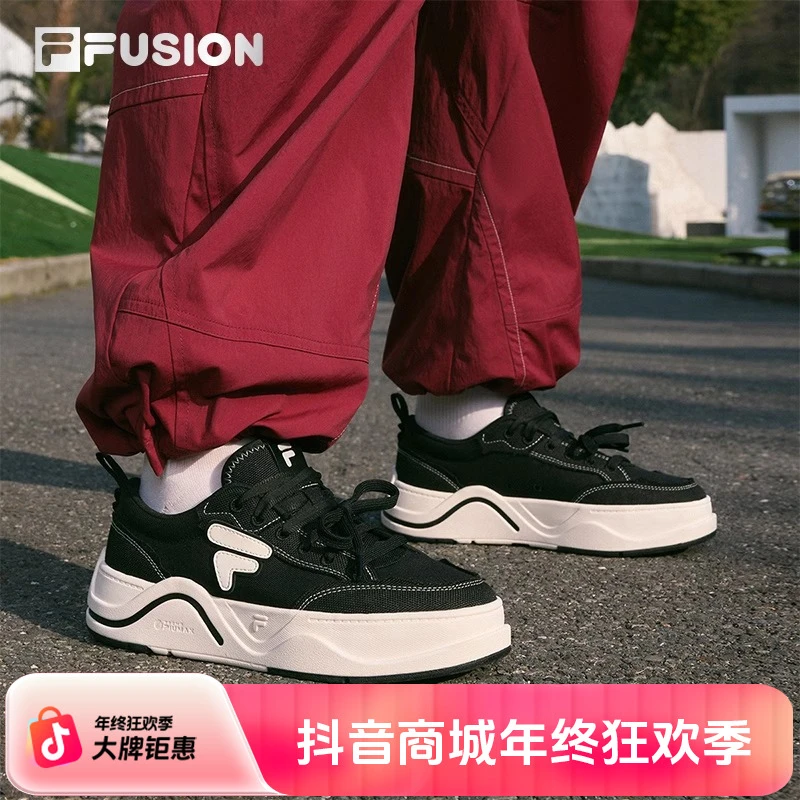 FILA斐乐潮牌官方板鞋情侣秋季潮流新款舒适厚底增高轻奢板鞋鞋子