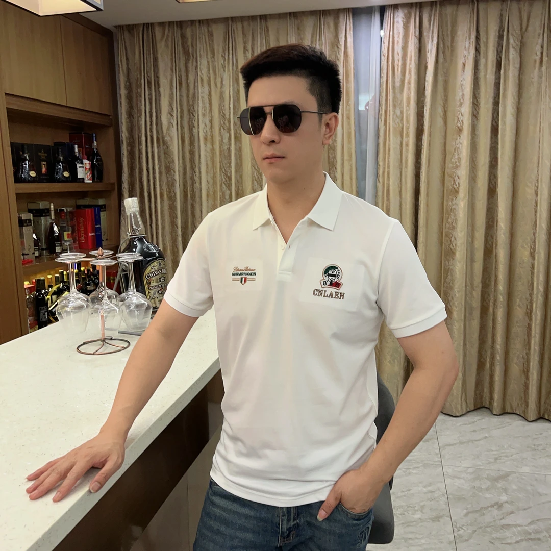 2025男士夏季欧品潮流时尚休闲百搭POLO衫短袖翻领透气82512