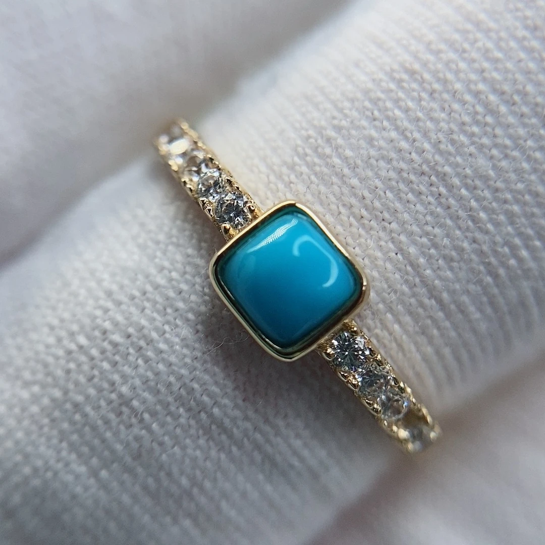 绿松石未镶嵌戒指