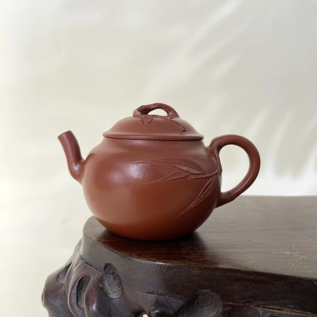 宜兴手工紫砂陶 （陈春芬）130cc茶壶GS4212-3