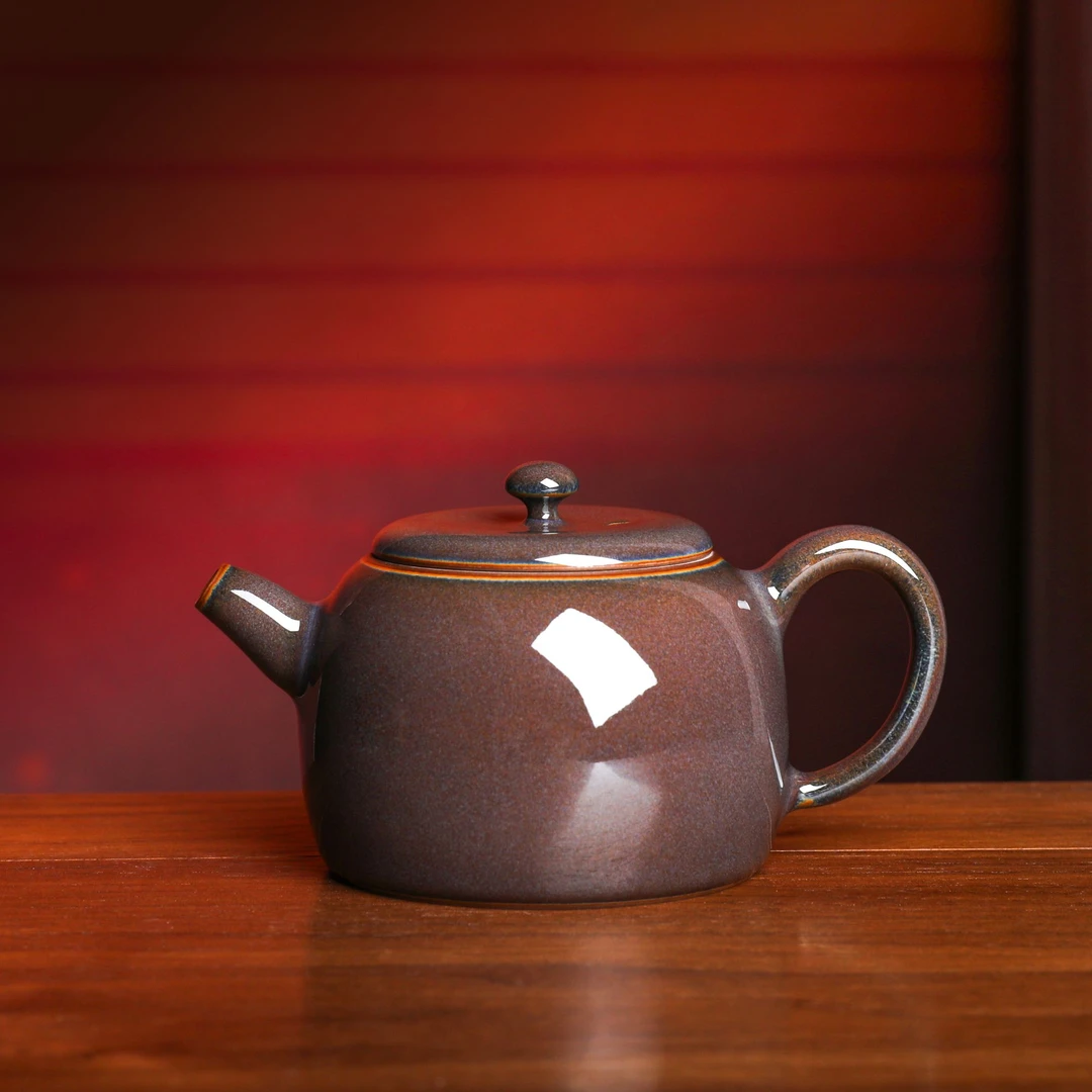 【严卫恩 紫玉乳钟】手工壶 龙泉青瓷家用茶具单壶功夫茶道茶壶
