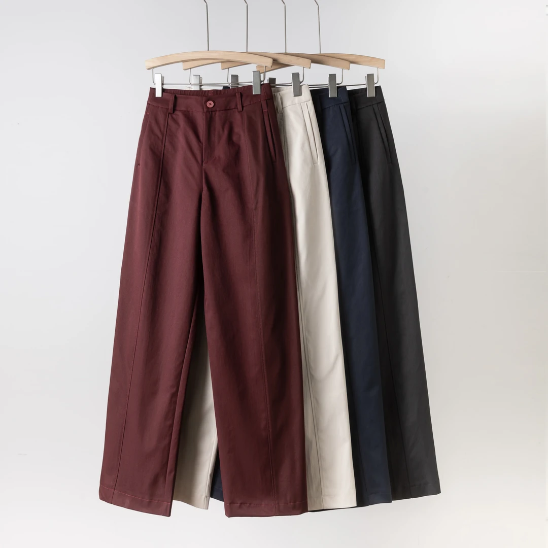 【通勤抗皱裤】秋季柔软九分直筒裤 抗皱显瘦高腰时尚百搭 6611A