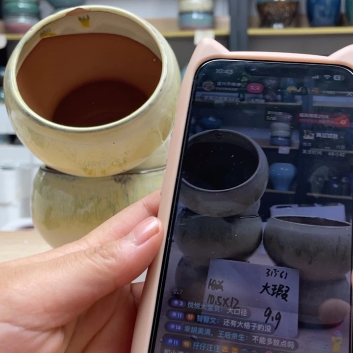 紫砂花盆多肉陶土花盆微瑕61