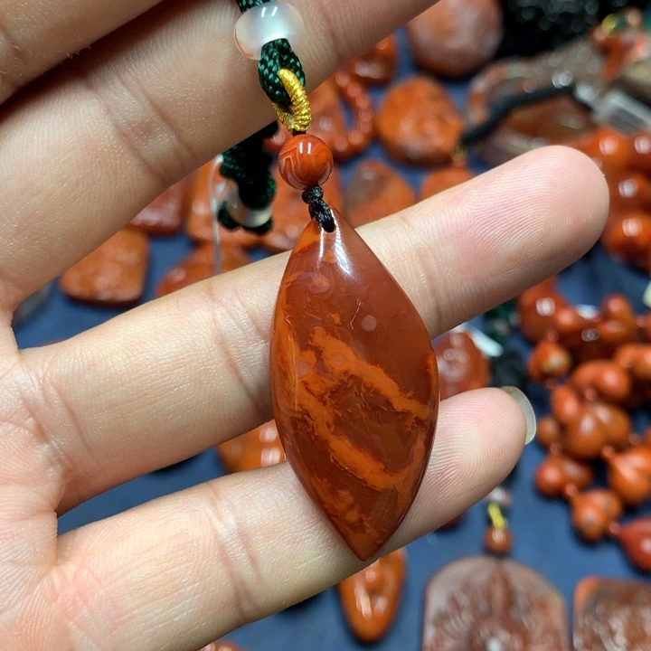 南红玛瑙未镶嵌吊坠(不含链)