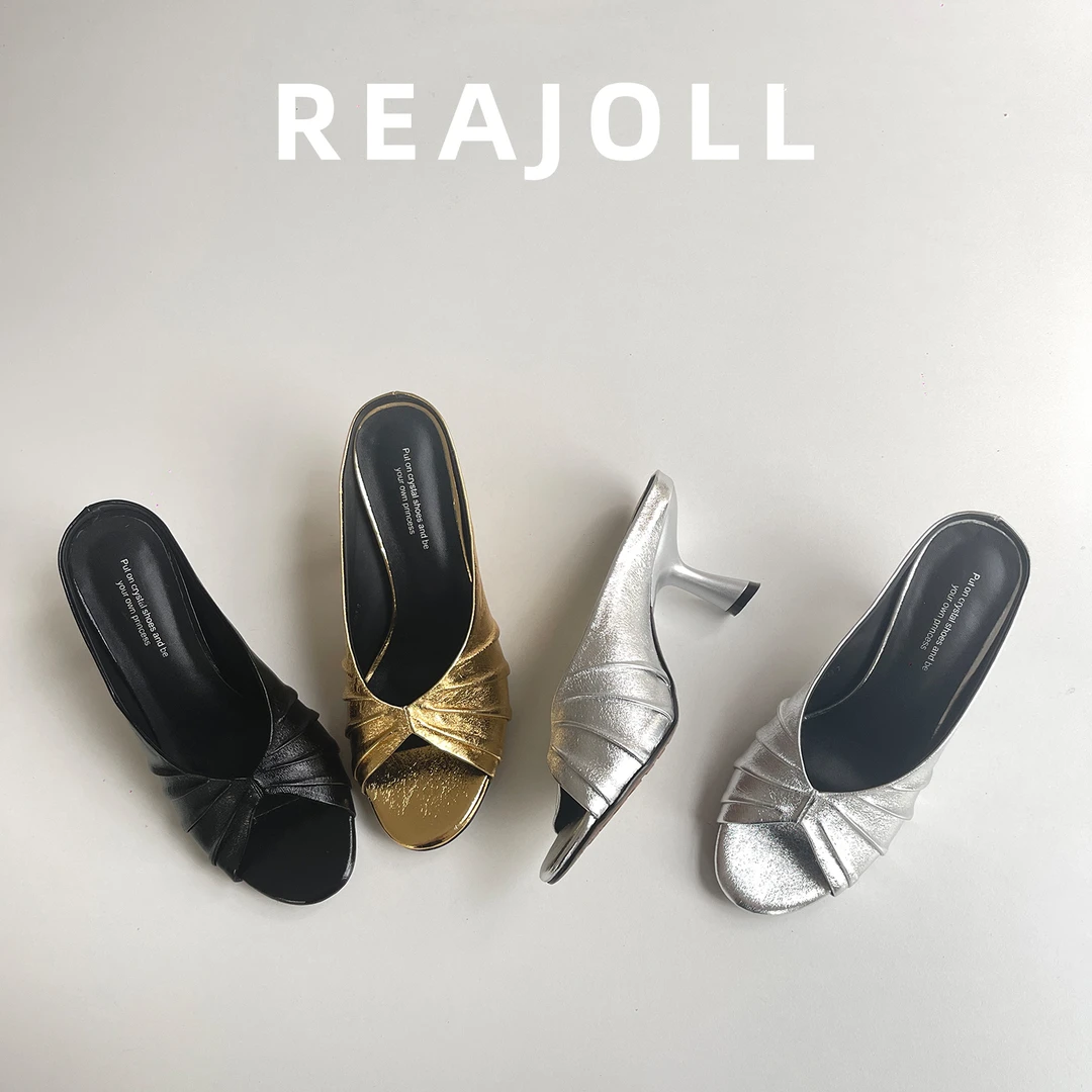 拖鞋女夏外穿2025新款配裙子高级感绝美时尚不累脚高跟半拖凉拖